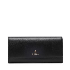 Duży Portfel Damski Furla. Czarne portfele Furla, bez wzorów. Za 839.99 zł.