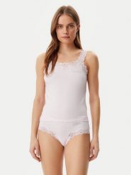Guess Piżama O5RG04 KBBU1 Różowy. Czerwone piżamy Guess, z aplikacjami, z bawełny, bez ramiączek. Za 189.99 zł.