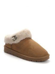 ISLAND BOOT Botki zimowe "Insha" w kolorze jasnobrązowym rozmiar: 36. Brązowe botki Island Boot, na zimę, z aplikacjami, z materiału, z okrągłym noskiem, bez obcasa, bez zapięcia. Za 132.05 zł.