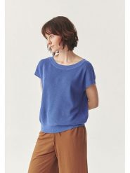 TATUUM Sweter "Zito" w kolorze niebieskim rozmiar: M. Niebieskie swetry Tatuum, m, bez wzorów, ze splotem, bez ramiączek. Za 132.98 zł.