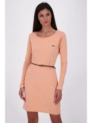 Alife and kickin Sukienka "Ellin" w kolorze brzoskwiniowym rozmiar: XS. Pomarańczowe sukienki Alife and Kickin, xs, bez wzorów, ze skóry, bez kołnierzyka, bez ramiączek, mini. Za 82.99 zł.