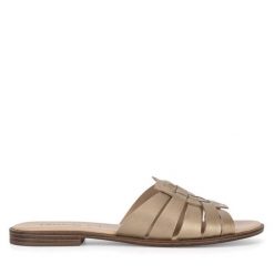 Klapki Lasocki. Żółte klapki Lasocki, bez wzorów, bez obcasa. Za 139.99 zł.