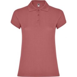 Damska Koszulka Polo W Gwiazdki. Czerwone koszulki polo ROLY, xl, bez wzorów, bez kołnierzyka, bez ramiączek. Za 65.99 zł.