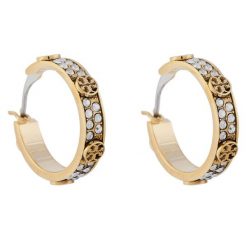 Kolczyki Tory Burch. Żółte kolczyki Tory Burch, złote. Za 559.99 zł.