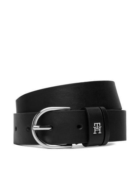 Tommy Hilfiger Pasek Essential Effortless 3.0 Sv AW0AW18688 Czarny. Czarne paski TOMMY HILFIGER, bez wzorów, ze skóry. Za 166.99 zł.