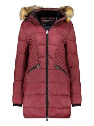Geographical Norway Płaszcz pikowany w kolorze bordowym rozmiar: L. Czerwone płaszcze Geographical Norway, l, bez wzorów, bez kaptura. Za 265.39 zł.