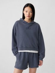 GAP Bluza w kolorze antracytowym rozmiar: XL. Czarne bluzy sportowe GAP, xl, bez wzorów, z kapturem. Za 202.98 zł.