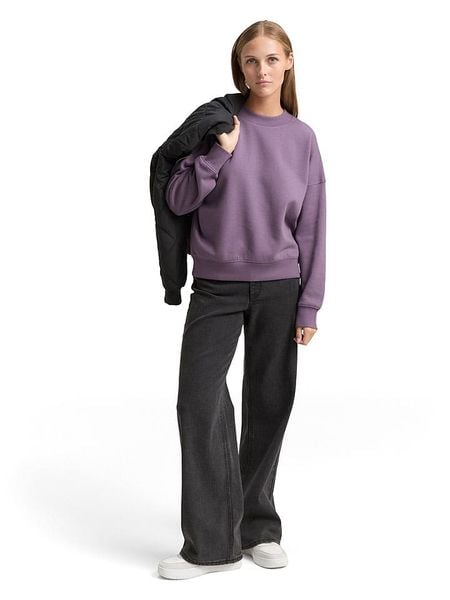 Tom Tailor Bluza w kolorze fioletowym rozmiar: XXL. Różowe bluzy Tom Tailor, xxl, bez wzorów, bez kaptura. Za 61.17 zł.