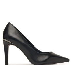 Szpilki Tamaris. Czarne trampki Tamaris, bez wzorów, bez zapięcia. Za 394.99 zł.