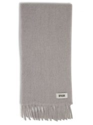 Drykorn szalik z wykończeniem z alpaki - Kasay Kobiety szary, ONE SIZE. Szare szaliki DRYKORN, z aplikacjami, z wełny. Za 649.95 zł.