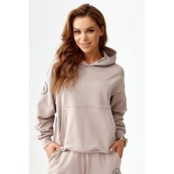 Bluza sportowa dresowa dla kobiet Rough Radical Pery Hoodie. Brązowe bluzy ROUGH RADICAL, l, bez wzorów, z dresówki, bez kaptura. W wyprzedaży za 144.42 zł.