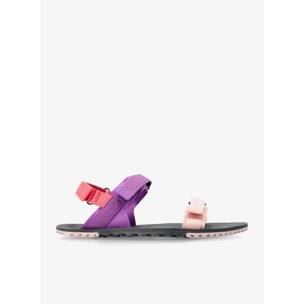 Sandały turystyczne damskie Xero Shoes D-Trail. Fioletowe sandały XERO SHOES, bez wzorów, sportowe, bez obcasa, bez zapięcia. Za 230.99 zł.