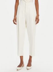 Elisabetta Franchi Spodnie materiałowe PA-094-52E2-V450 Écru Regular Fit. Spodnie materiałowe Elisabetta Franchi, bez wzorów, ze lnu. Za 1,559.00 zł.