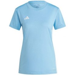 Koszulka damska adidas Tabela 23 Jersey. Białe bluzki Adidas, l, bez wzorów, z jersey, sportowe, bez kołnierzyka, bez ramiączek. Za 65.00 zł.