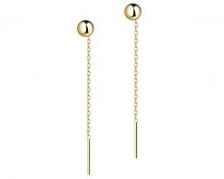 Kolczyki srebrne - kulki. Szare kolczyki Apart, pozłacane. Za 129.00 zł.