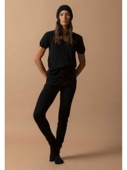Perfect Cashmere Kaszmirowe spodnie "Gwen" w kolorze czarnym rozmiar: L. Czarne spodnie materiałowe Perfect Cashmere, na co dzień, l, bez wzorów, z kaszmiru. Za 459.04 zł.