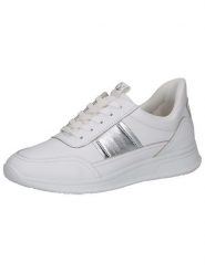 Caprice Skórzane sneakersy w kolorze srebrno-białym rozmiar: 36. Białe trampki Caprice, bez wzorów, bez zapięcia. Za 158.47 zł.