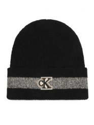 Calvin Klein Czapka LV04F8100G Czarny. Czarne czapki Calvin Klein, bez wzorów, z poliesteru. Za 209.99 zł.