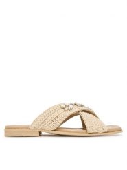 Inuikii Klapki Woven Crossed Stones 1004.003.0611 Beżowy jasny. Brązowe klapki Inuikii, bez wzorów, z materiału, bez obcasa. Za 1,109.00 zł.