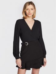 Liu Jo Sukienka codzienna WF2207 T3020 Czarny Regular Fit. Czarne sukienki Liu Jo, na co dzień, bez wzorów, z syntetyku, bez kołnierzyka, bez ramiączek, proste. Za 329.99 zł.