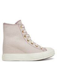 Converse Trampki Chuck Taylor All Star Wedge Platform Gold A12763C Różowy. Czerwone trampki Converse, bez wzorów, z materiału, bez zapięcia. Za 289.99 zł.