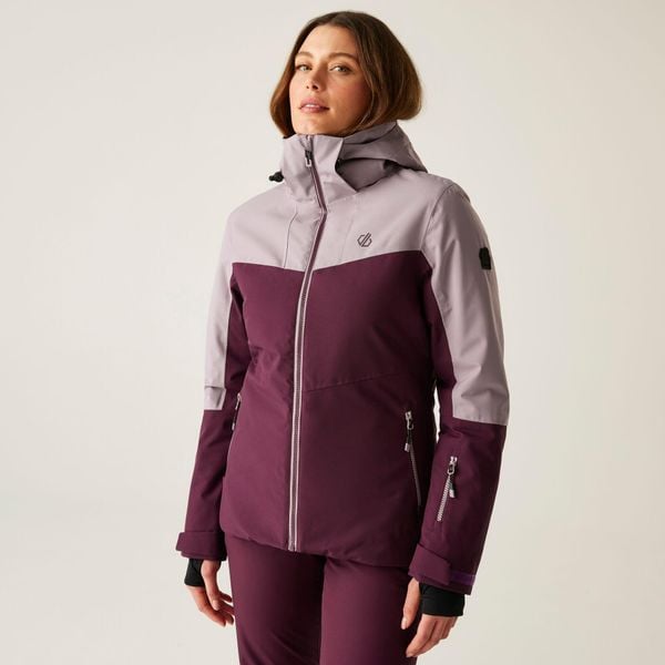 Kurtka narciarska damska Dare 2b DWP619 Iced Jacket. Brązowe kurtki narciarskie Dare 2b, m, bez wzorów, z włókna, bez kaptura, narciarskie. W wyprzedaży za 699.99 zł.
