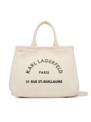 KARL LAGERFELD Torebka B2W50003 Beżowy. Brązowe torebki klasyczne KARL LAGERFELD, bez wzorów, z materiału, bez dodatków. Za 429.99 zł.