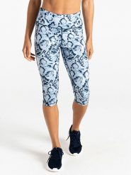 Dare 2b Legginsy sportowe "Influential II" w kolorze biało-niebieskim rozmiar: 46. Białe legginsy Dare 2b, bez wzorów, z materiału, outdoorowe. Za 83.22 zł.