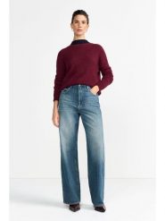 Rich & Royal Sweter w kolorze bordowym rozmiar: M. Czerwone swetry Rich & Royal, m, bez wzorów, bez ramiączek. Za 299.95 zł.