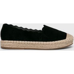 Answear - Espadryle Nio Nio. Czarne espadryle ANSWEAR, bez wzorów, z materiału, bez obcasa, na platformie, bez zapięcia. Za 99.90 zł.