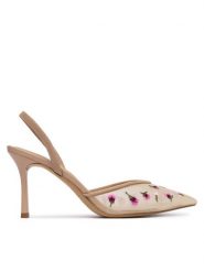 Aldo Szpilki Carollina 14296304 Beżowy. Brązowe szpilki Aldo, bez wzorów, z materiału, bez obcasa, na szpilce, bez zapięcia. Za 459.99 zł.