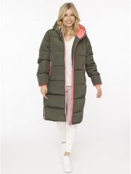 Zwillingsherz Płaszcz pikowany w kolorze khaki rozmiar: XL. Brązowe płaszcze Zwillingsherz, xl, bez wzorów, bez kaptura. Za 391.95 zł.