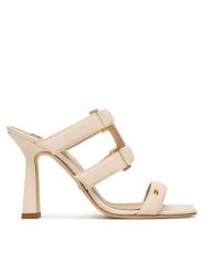 Elisabetta Franchi Klapki SA-44L-62E2-V620 Kremowy. Białe klapki Elisabetta Franchi, bez wzorów, ze skóry, bez obcasa. Za 2,639.00 zł.