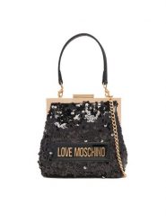 LOVE MOSCHINO Torebka JC4146PP0NKK100A Czarny. Czarne torebki klasyczne Love Moschino, bez wzorów, z tworzywa sztucznego, bez dodatków. Za 699.99 zł.