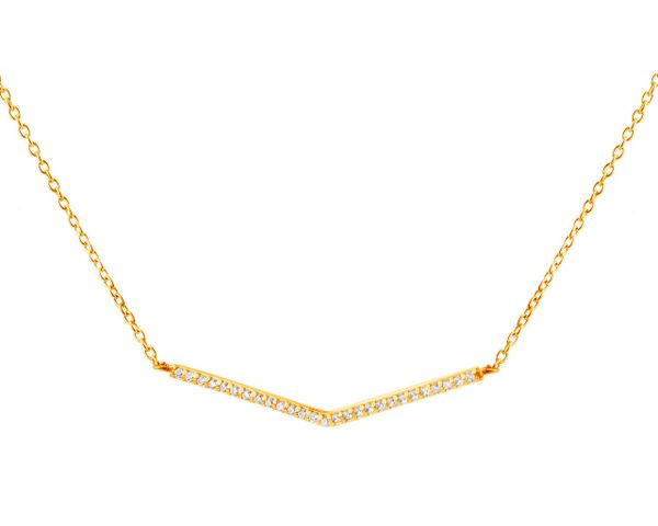 Złoty naszyjnik. Żółte naszyjniki Apart, złote. W wyprzedaży za 972.30 zł.