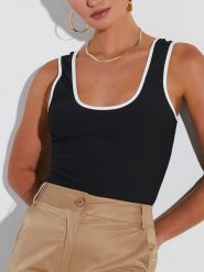 LA Angels Top w kolorze czarnym rozmiar: S. Czarne topy LA Angels, s, bez wzorów, bez kołnierzyka, bez ramiączek. Za 104.99 zł.