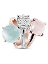 Les Petites Précieuses Pozłacane pierścionki (3 szt.) z kamieniami szlachetnymi rozmiar: 56. Różowe pierścionki Les Petites Précieuses, z cyrkonią, pozłacane. Za 587.99 zł.