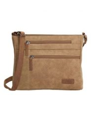 Beagles Torebka w kolorze beżowym - 23 x 19 x 7 cm rozmiar: onesize. Brązowe torby na ramię Beagles, bez wzorów, z materiału, na ramię, bez dodatków. Za 65.99 zł.