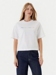 United Colors Of Benetton T-Shirt 3BL0D109D Biały Relaxed Fit. Białe t-shirty United Colors of Benetton, xs, bez wzorów, z bawełny, bez kołnierzyka, bez ramiączek. Za 79.99 zł.