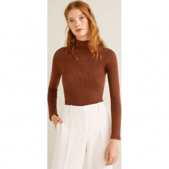 Mango - Sweter Debbie. Szare swetry Mango, l, z dzianiny. Za 139.90 zł.