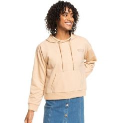 Bluza turystyczna damska Roxy Afternoon Hike. Brązowe bluzy Roxy, bez wzorów, z bawełny, z kapturem. Za 172.70 zł.