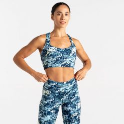 Biustonosz sportowy damski Swift. Fioletowe bielizna sportowa Dare 2b, bez wzorów, z elastanu. W wyprzedaży za 139.99 zł.