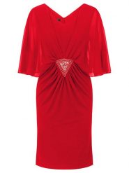 APART Sukienka w kolorze czerwonym rozmiar: 44. Czerwone sukienki Apart, bez wzorów, bez kołnierzyka, bez ramiączek, mini. Za 187.99 zł.