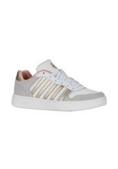 Buty sportowe K-Swiss COURT PALISADES (96931-091-M). Białe trekkingi K-SWISS, ze skóry, na fitness i siłownię. Za 129.00 zł.