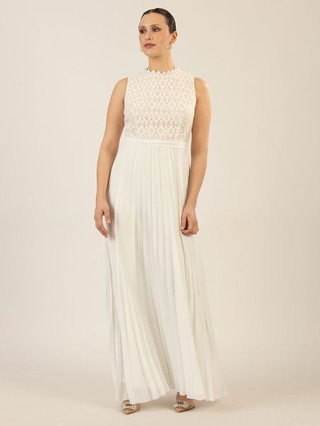 APART Sukienka w kolorze białym rozmiar: 44. Białe sukienki Apart, bez wzorów, z koronki, bez kołnierzyka, bez ramiączek, maxi. Za 383.03 zł.