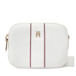 Torebka Tommy Hilfiger. Białe listonoszki TOMMY HILFIGER, bez wzorów, bez dodatków. Za 319.99 zł.