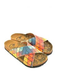 Calceo Klapki ze wzorem rozmiar: 36. Klapki Calceo, bez wzorów, z materiału, z otwartym noskiem, bez obcasa. Za 101.95 zł.