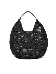 Karl Lagerfeld Jeans Torebka B2W50050 Czarny. Czarne torebki klasyczne Karl Lagerfeld Jeans, bez wzorów, z jeansu, bez dodatków. Za 429.99 zł.