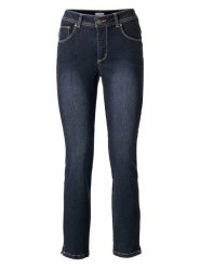 Heine Dżinsy - Slim fit - w kolorze granatowym rozmiar: 44. Niebieskie jeansy Heine, bez wzorów. Za 144.95 zł.
