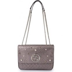 Guess torebka HWMG69 89210 szara. Szare torby na ramię Guess, z aplikacjami, przez ramię, bez dodatków. W wyprzedaży za 449.00 zł.